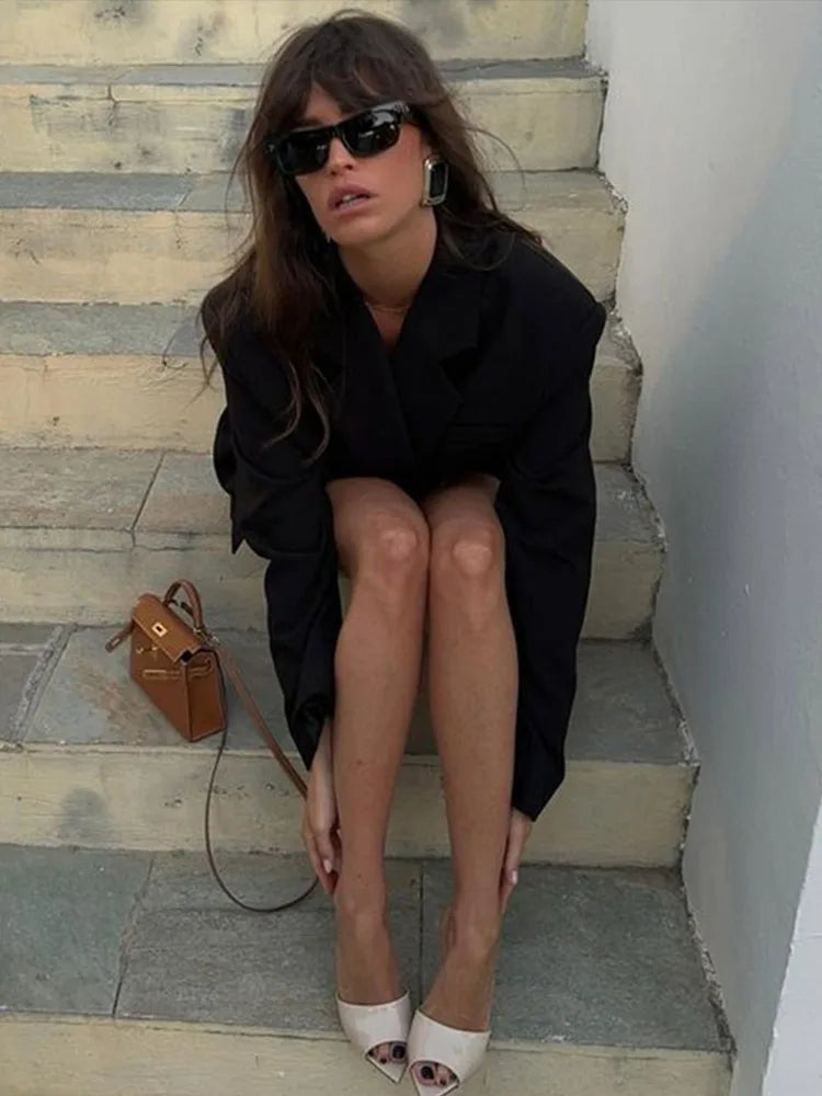 BELTED BLAZER COAT