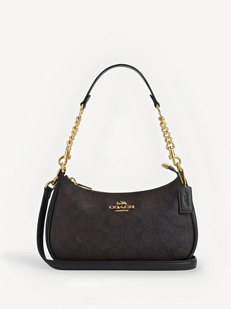 TERI SHOULDER BAG IN SIGNATURE CANVAS