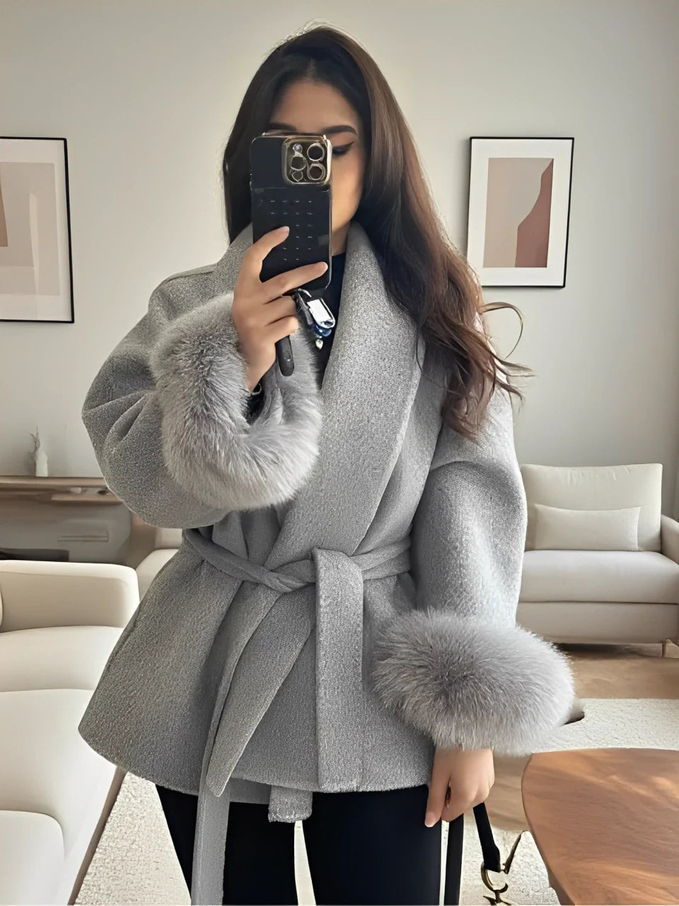 LACE UP ELEGANCE COAT